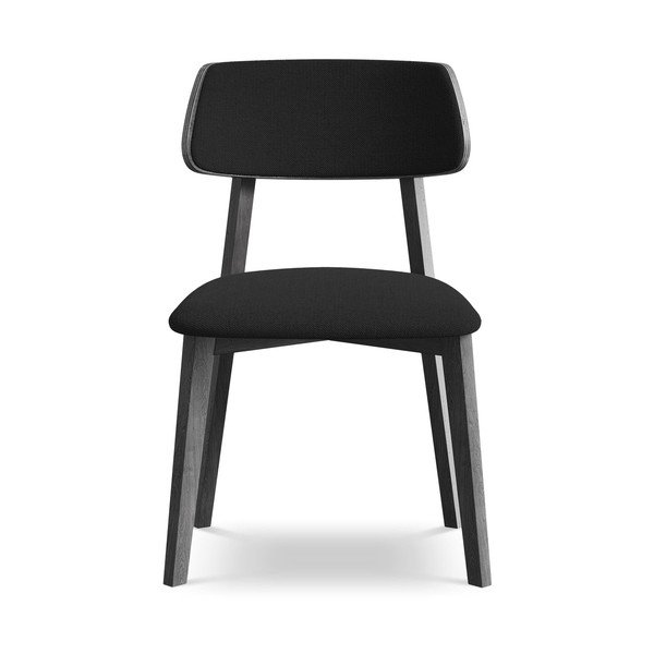 Scaun de dining negru din lemn masiv Niu – Makamii-image-1