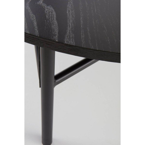 Măsuță de cafea neagră rotundă din metal ø 100 cm Valley – Jotex-image-4