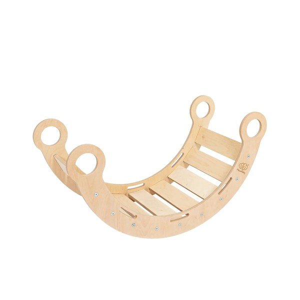 Leagăn în culoare naturală din lemn de pin 39x75x38 cm Montessori – Meowbaby-image-4