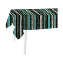 Față de masă Mike & Co. NEW YORK Jungle Stripes, 300 x 140 cm, negru-verde