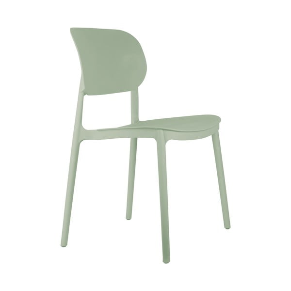 Scaune de dining verde-deschis 4 buc. din plastic Cheer – Leitmotiv