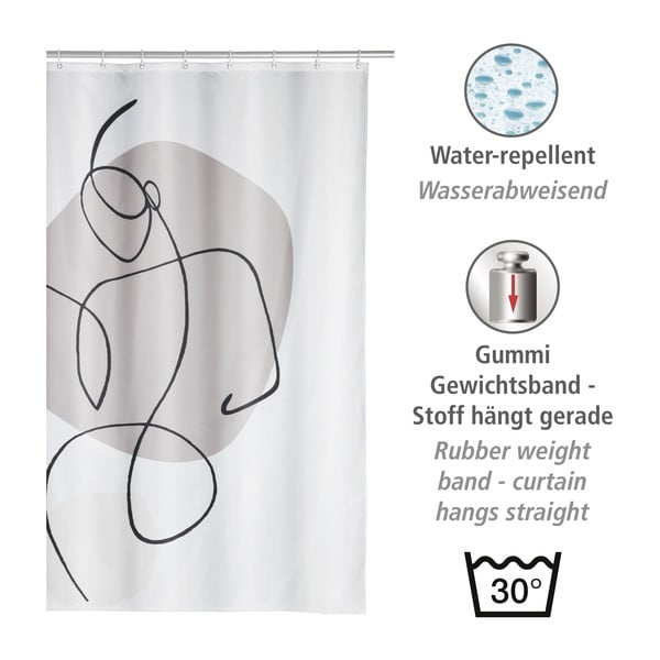 Perdea de duș 180x200 cm Ladyline – Wenko-image-3