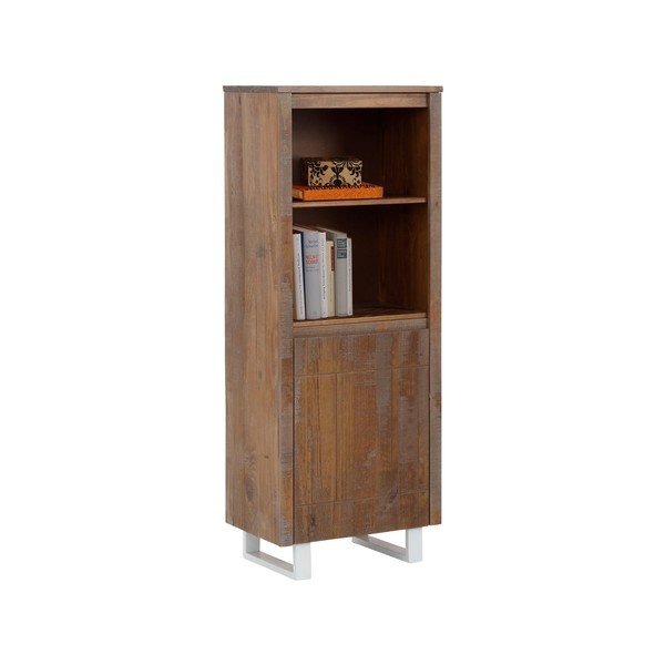 Bibliotecă în culoare naturală din lemn masiv de pin 55x140 cm Lagos - Støraa-image-3