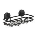 Raft de perete pentru baie Wenko Static-Loc® Pavia, lățime 26 cm, negru