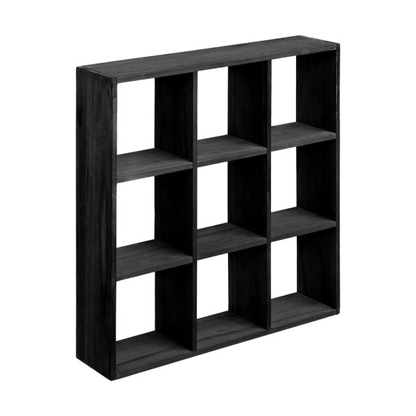 Raft negru etajat din lemn de pin 46 cm Moss – House Nordic