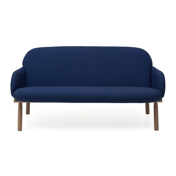 Canapea cu 4 perne decorative HARTÔ Georges, albastru închis - roz