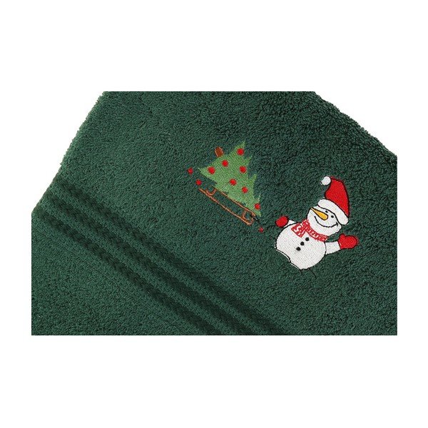 Set 2 prosoape Corap Green Snowman, 50 x 90 cm-image-3