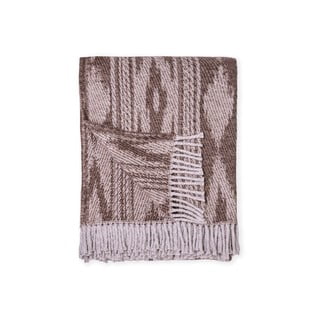 Pled din amestec de bumbac Euromant Zanzibar, 140 x 180 cm, maro