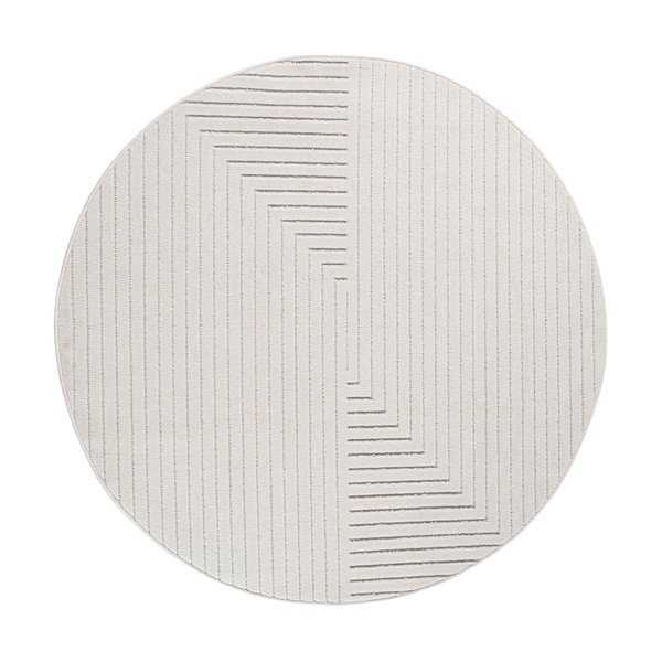 Covor pentru exterior și interior crem rotund ø 80 cm Nova 1202 – Ayyildiz Carpets