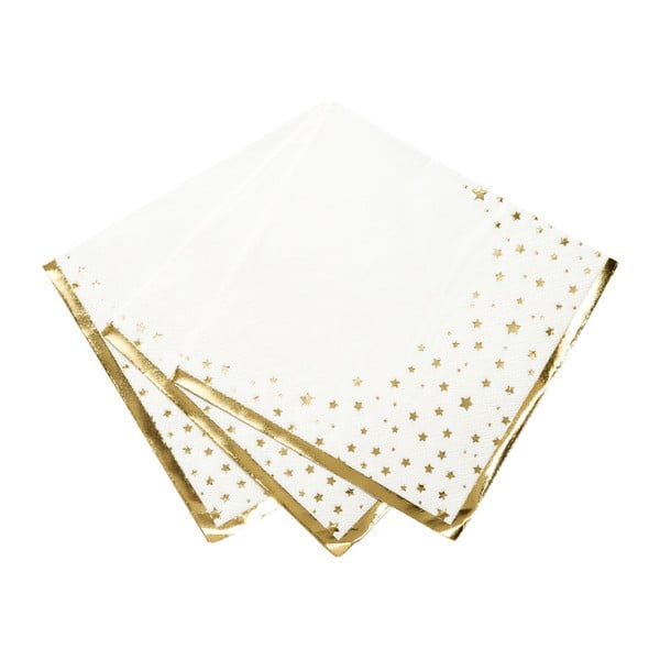 Șervețel de hârtie Talking Tables Gold, 33 x 33 cm