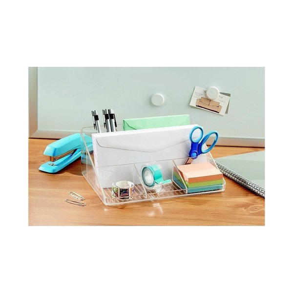 Organizator transparent pentru birou InterDesign Linus-image-3
