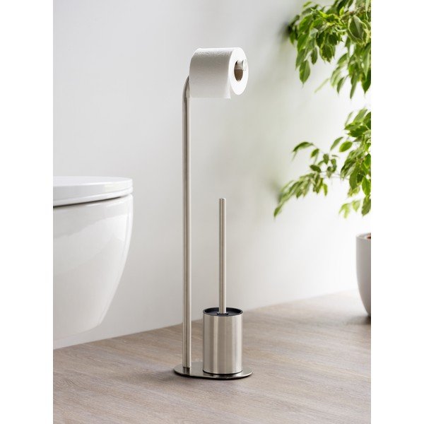 Suport pentru hârtie igienică argintiu mat din oțel inoxidabil Levante – Wenko-image-2