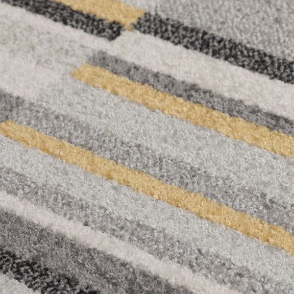 Covor Flair Rugs Urban Lines, 60 x 220 cm, gri - galben
