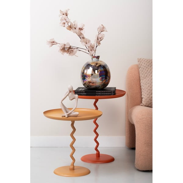 Măsuță auxiliară rotundă din metal ø 40 cm Zig Zag – Leitmotiv-image-1