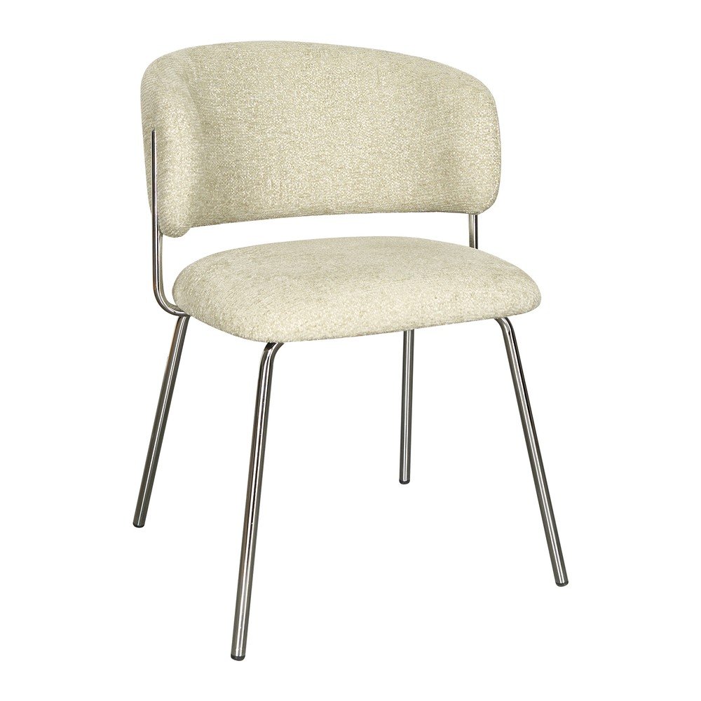 Set de scaune de living verde cu cotiere/stivuibil 2 buc. tapițat Elva – MOME