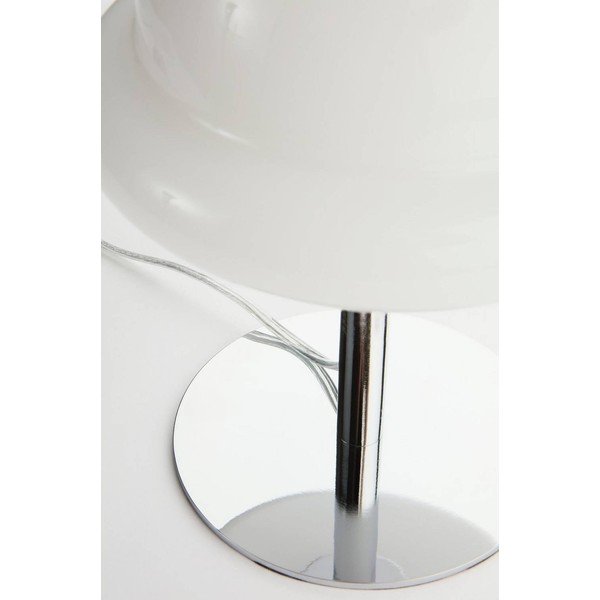 Veioză albă/argintiu-lucios din sticlă opal (înălțime 26 cm) Bubba – Jotex-image-4