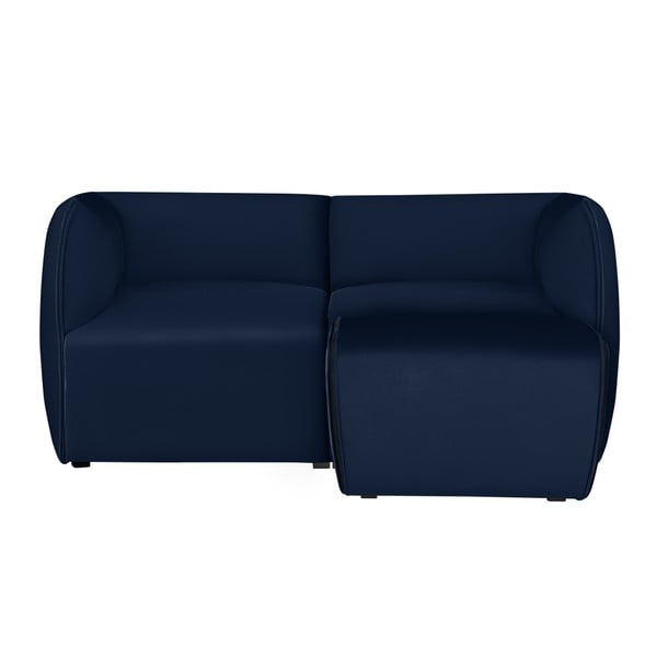 Canapea modulară cu 2 locuri și șezlong Norrsken Ebbe, albastru închis