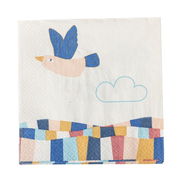 Șervețele 20 buc. din hârtie 33x33 cm Colorine – Bloomingville Mini