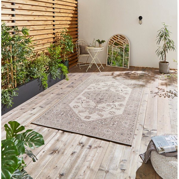 Covor de exterior gri/bej 290x200 cm Miami - Think Rugs-image-1
