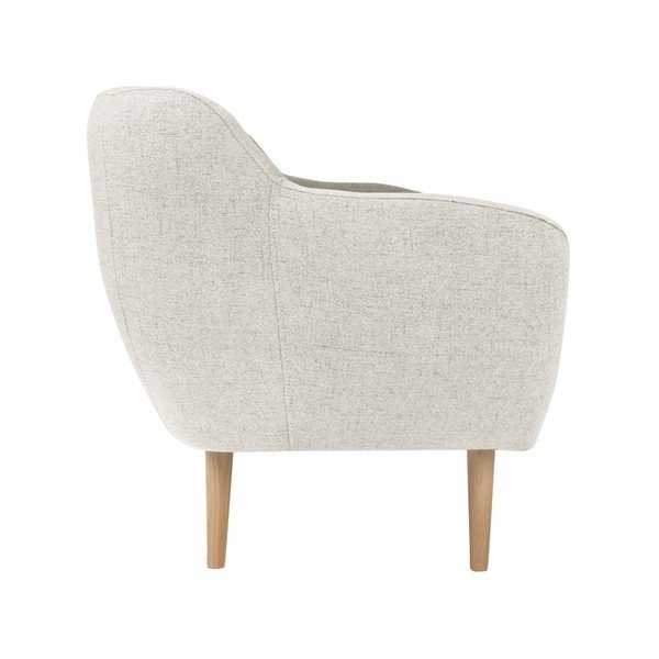Canapea cu 3 locuri și picioare de culoare deschisă Mazzini Sofas Sicile, crem-image-3