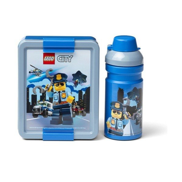 Set de sticlă de apă și cutie de gustări LEGO® City