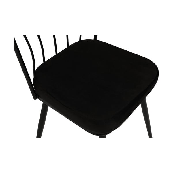 Scaune de dining negre 2 buc. din metal Yildiz – Kalune Design-image-1