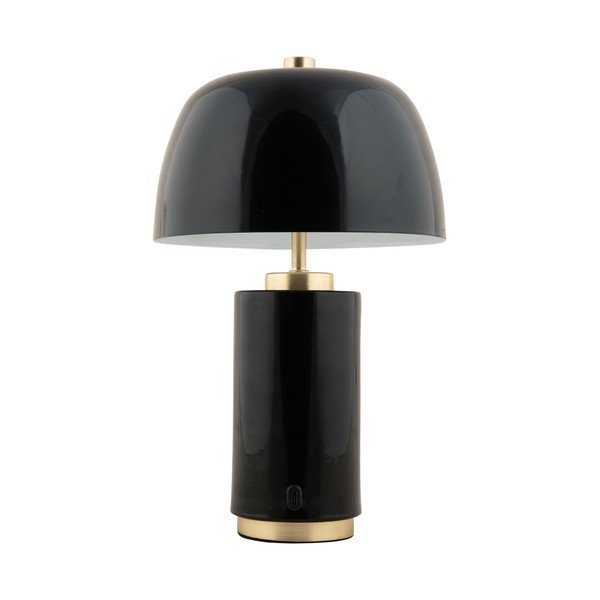 Veioză neagră LED cu intensitate reglabilă cu abajur din metal (înălțime 30 cm) Freya – Leitmotiv-image-4