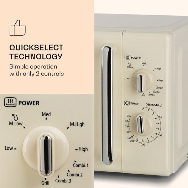 Cuptor cu microunde Klarstein Caroline, bej-image-2