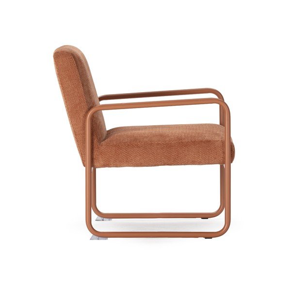 Fotoliu teracotă cu tapițerie din chenille Vince – MOME-image-3