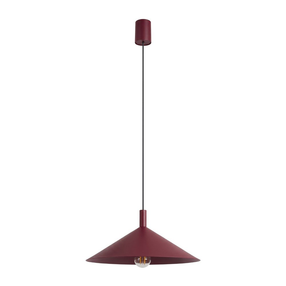 Lustră burgundy din oțel ø 40 cm Zylo – Sollux