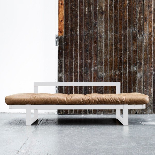 Canapea Karup Vintage Edge White/Cognac-image-2