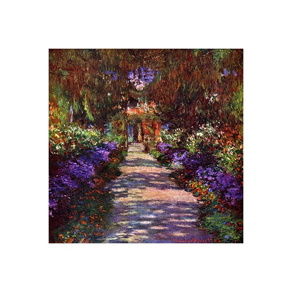 Tablou Claude Monet - Path in Monets Garden, 60x60 cm