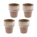 Cești bej 4 buc. pentru espresso din gresie 100 ml Tone – Dakls