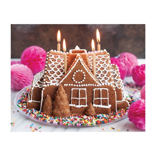 Formă de copt Nordic Ware Gingerbread House 2,1 l, argintiu-image-4