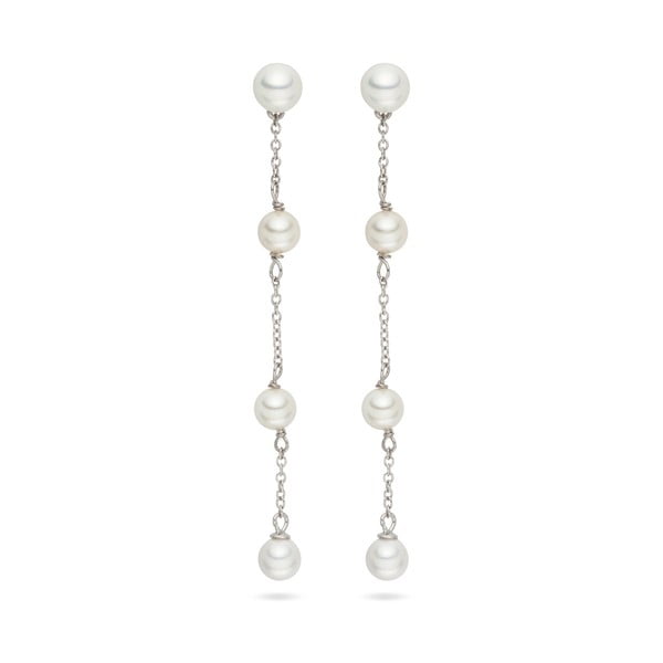 Cercei cu perle Pearls Of London Elegance, 7.5 cm
