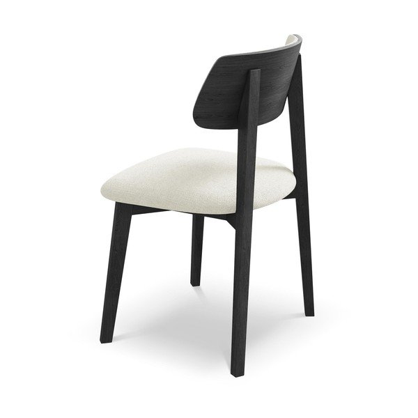 Scaun de dining crem din lemn masiv Niu – Makamii-image-3