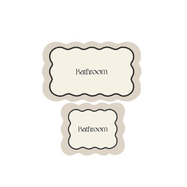 Covorașe de baie crem 2 buc. 60x100 cm Bounde – Foutastic