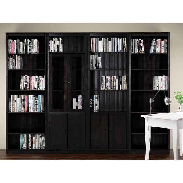 Bibliotecă maro din lemn de pin 296x223 cm Anita – Støraa-image-1