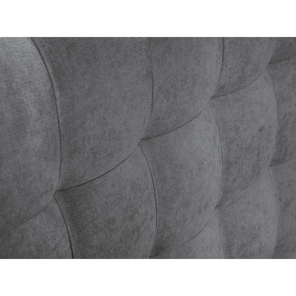 Pat boxspring 200x200 cm gri cu spațiu de depozitare Jade – Mazzini Beds-image-1