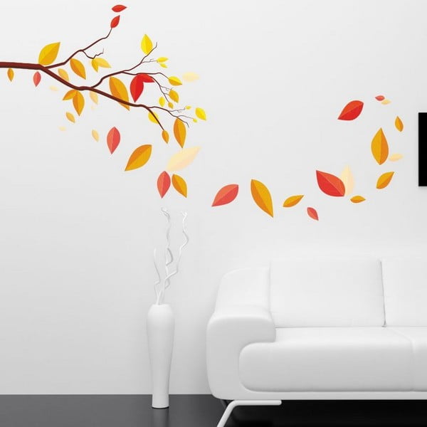Autocolant decorativ pentru perete Autumn Leaves