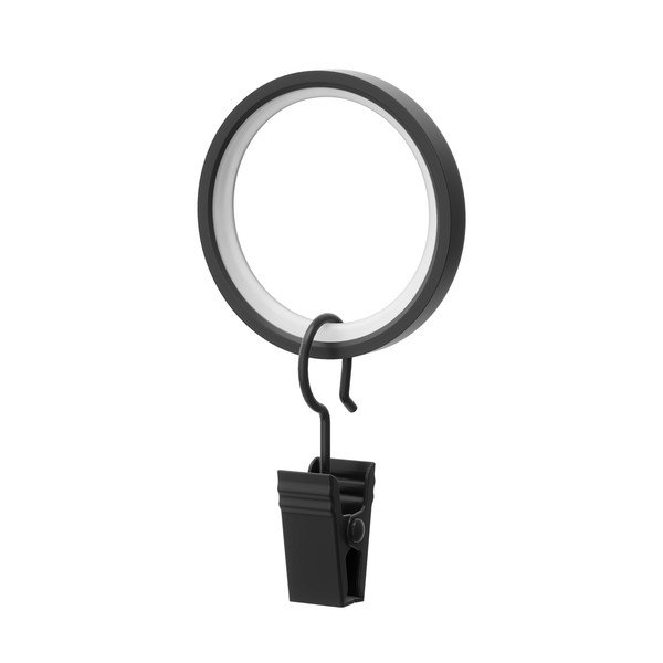 Inele de perdele cu clemă în set de 7 Cappa - Umbra-image-2