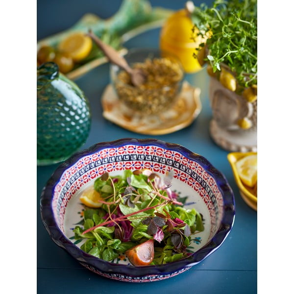 Farfurie pentru servire din gresie ø 26,5 cm Florist – Bloomingville-image-2