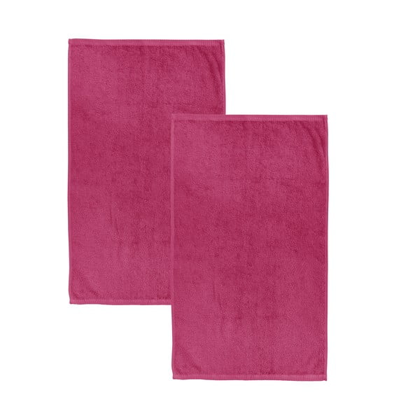 Prosoape roz-închis 2 buc. din bumbac cu uscare rapidă, din frotir 90x140 cm Quick Dry – Catherine Lansfield