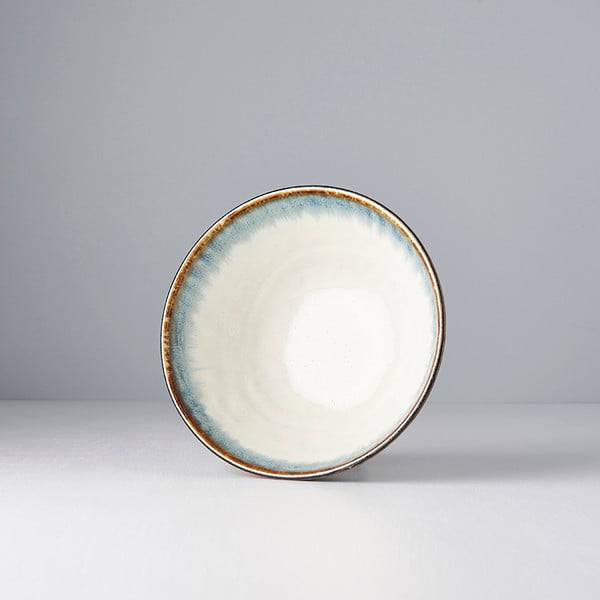 Bol din ceramică pentru udon / tăiței japonezi MIJ Aurora, ø 20 cm, alb-image-1