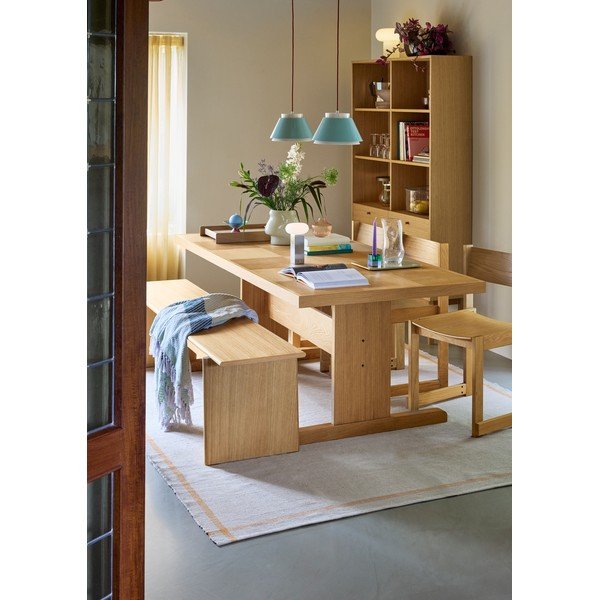 Bibliotecă în culoare naturală cu aspect de lemn de stejar 110x190x35 cm Read – Hübsch-image-2