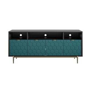 Comodă TV verde/neagră 151x65 cm Olivia - CosmoLiving by Cosmopolitan