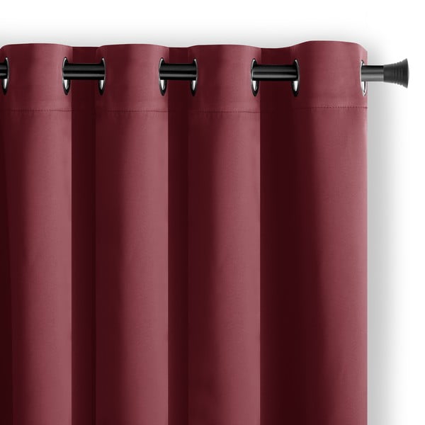 Draperie burgundy dimout (semi-opacă) 140x245 cm Kierra – Restilo