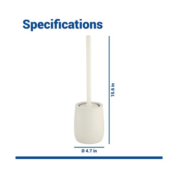 Perie de WC crem din ceramică Fablo – Wenko-image-2