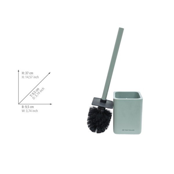 Perie de WC verde-deschis din polirășină Tom Tailor T-Rounded – Wenko-image-4