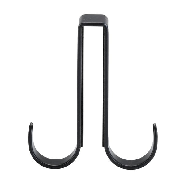 Cârlig dublu suspendat pentru ușă duș Wenko Vieste, negru-image-2